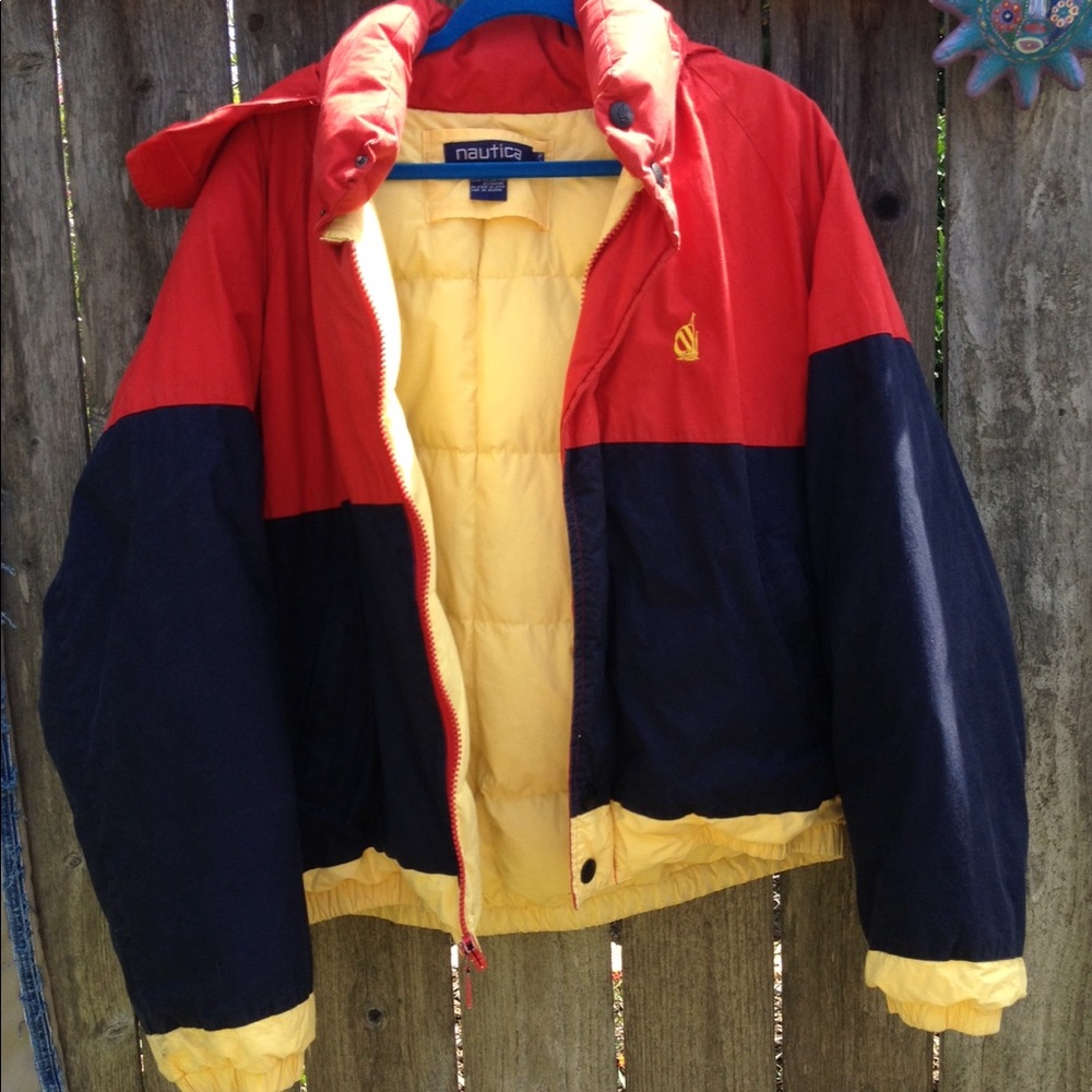 Rare vintage nautica sailing down jacket